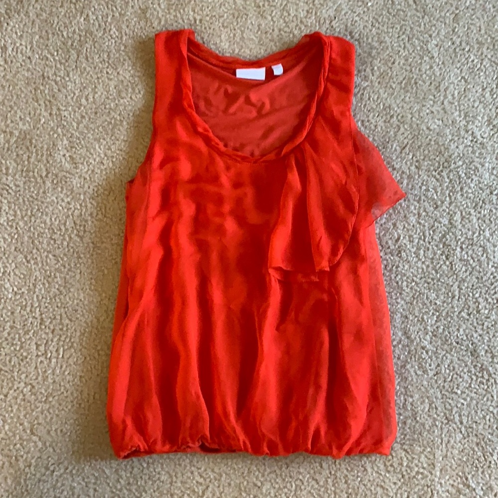 Orange blouse